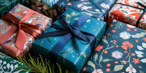 Gift boxes with beautiful bows