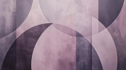 Purple and gray geometric shapes with soft blurred edges create a modern and elegant wallpaper