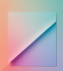 Obraz premium An abstract image featuring overlapping geometric shapes, likely pieces of paper or similar material, arranged in a diagonal composition.