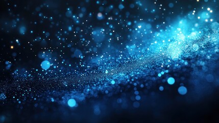 Abstract Blue Glitter Background