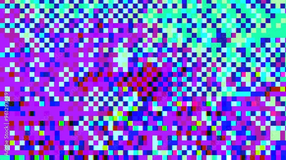 Aufkleber abstract pixelated interlaced flowing rainbow 8 bit cyber retro game glitch tv static pixel noise an