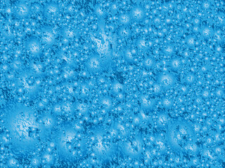 Abstract blue background with water texture  and bubbles image. Empty blank for text.  Vector design.
