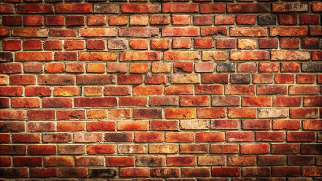 asymmetrical vintage charm red brick wall texture background evoking rustic elegance