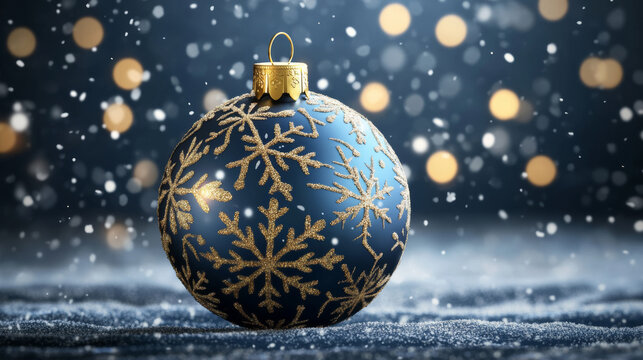 Christmas sall with snowflakes, celebration vector illustration