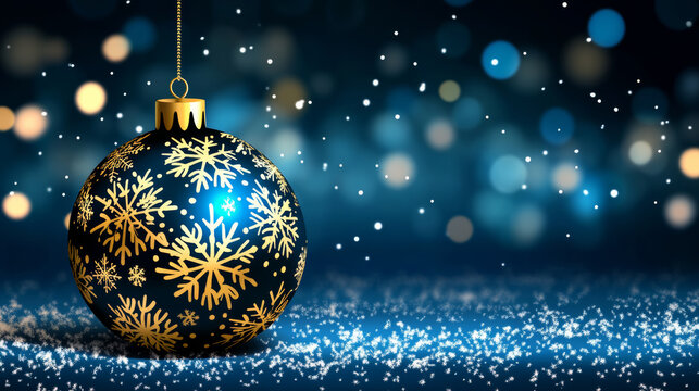 Christmas sall with snowflakes, celebration vector illustration
