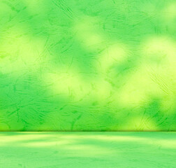 Background green shadow floor studio room photo empty gradient leaf Floor wall backdrop muslin design canvas surface texture podium eco Scene mockup product cosmetic beauty organic display stand.