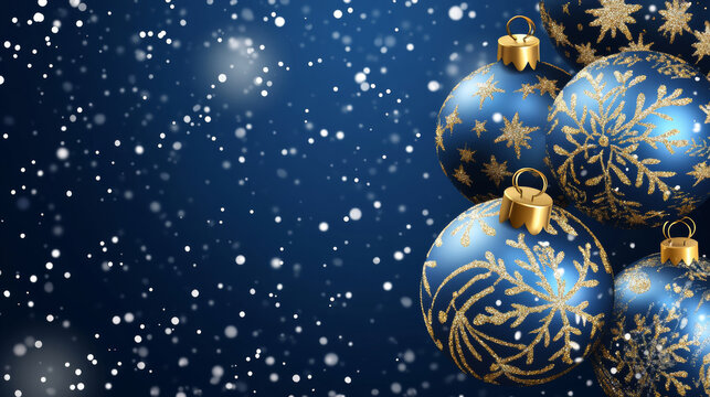 Christmas sall with snowflakes, celebration vector illustration