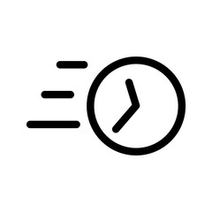 Fast Time Icon Vector Symbol Design Illustration