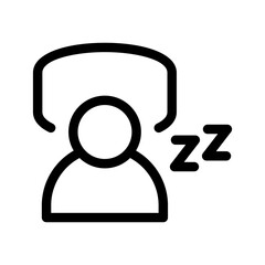 Sleep Icon Vector Symbol Design Illustration