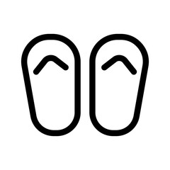 Slippers Icon Vector Symbol Design Illustration