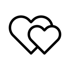 Heart Icon Vector Symbol Design Illustration