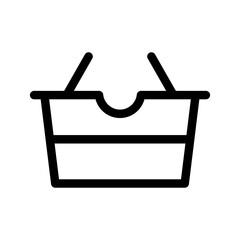 Shopping Basket Icon Vector Symbol Design Illustration