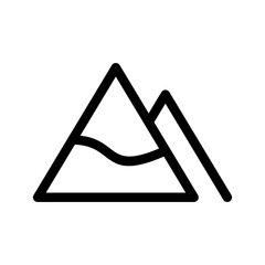 Mountain Icon Vector Symbol Design Illustration