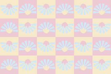 Obraz premium geometric,seamless pattern,thai pattern, traditional ethnic, floral, fabric pattern for textiles,wallpaper, clothing, sarong, batik, wrapping, embroidery, print, background, cover,rugs,illustration, 