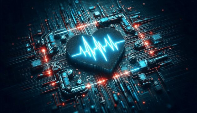 a heartbeat monitor showing a consistent pattern