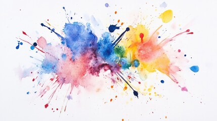 Vibrant Watercolor Art: Exploring Color Splashes and Abstract Expressions