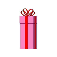 シンプルなプレゼントのイラスト素材