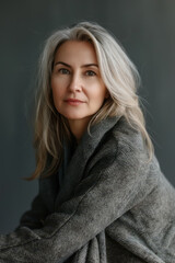 Fototapeta premium Beautiful Middle Aged Woman