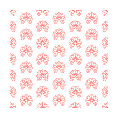Gradient chinese pattern illustration
