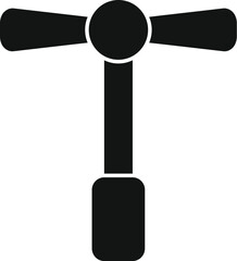 Classic street light pole with two lamps, illuminating the night