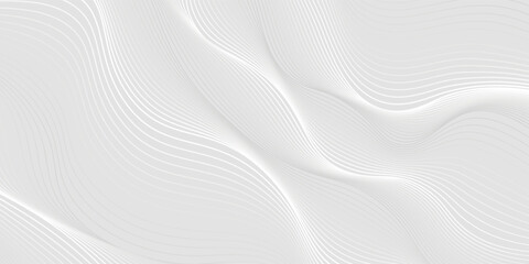 Premium background design with luxury white line pattern (texture). Abstract horizontal vector template for business banner