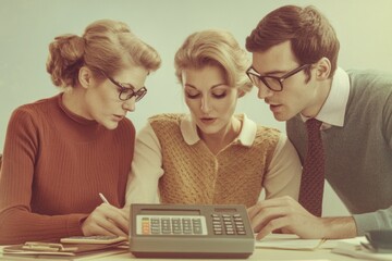 Retro Office Scene