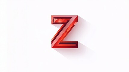 Letter "Z" in 3D format on a white background.