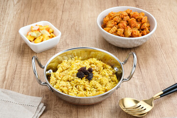 Nasi Kebuli, Arabian Rice with herb and spices
