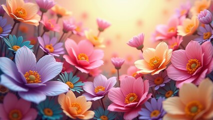 Beautiful background of pink, blue and purple colors