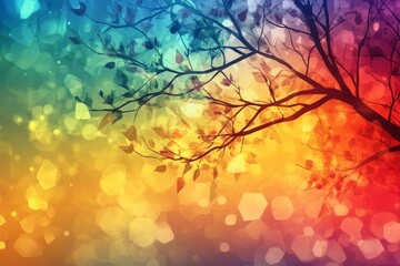 abstract branches and leaves