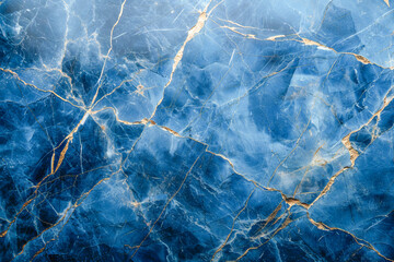 Fototapeta premium Blue marble texture with high resolution, showing veins, suitable for background
