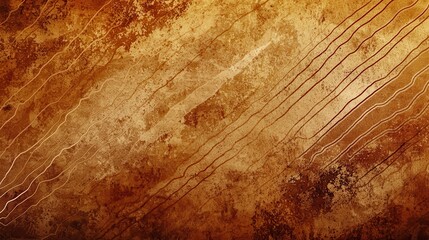 Naklejka premium Abstract Brown Grunge Texture with Diagonal Lines