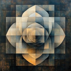 Obraz premium Geometric Rose