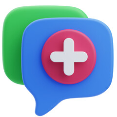 3D Pharmacy Consultation Icon for Medical Advice