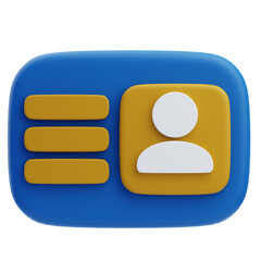 3D Hotel Room Key Card Icon