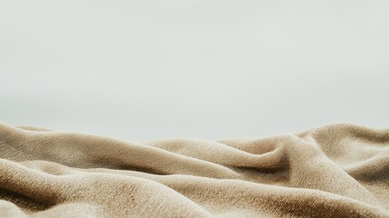 Fototapeta premium Beige Fabric Texture Background Mockup