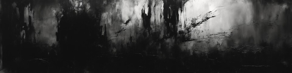 Abstract application of black ink background. Ai Intelligence Generation.