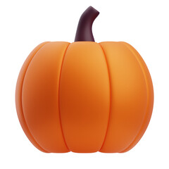 3D Realistic Pumpkin Grocery Illustration