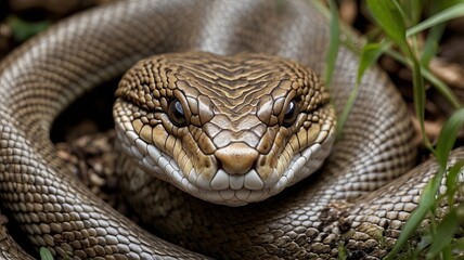 Obraz premium closeup image of viper snake ,snake eyes