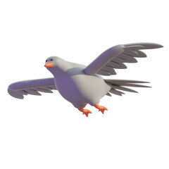 3D Fantasy Flight of the Dove
