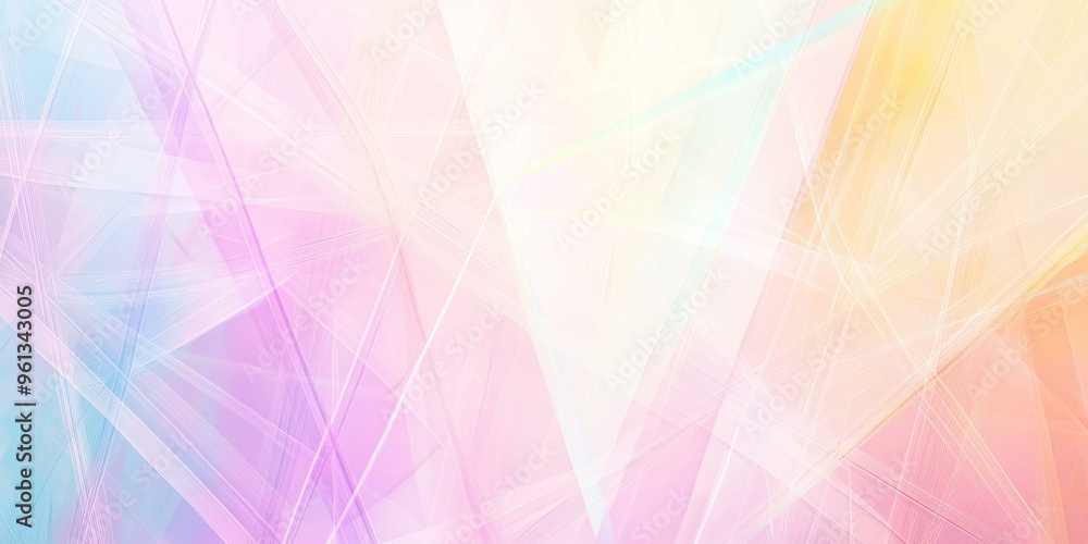 Poster abstract background with pastel colors and intersecting lines.