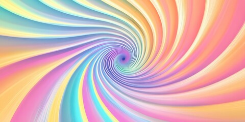 Fototapeta premium Pastel colored swirling lines.
