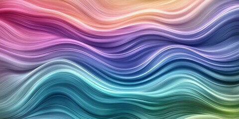 Abstract colorful wavy lines background.