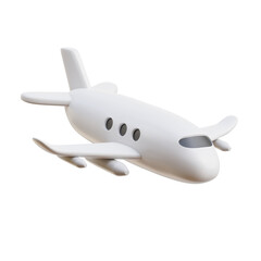 3D Russian Passenger Plane Model Illustration