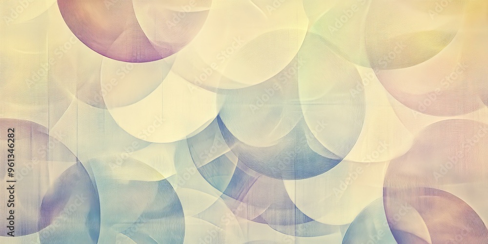 Poster abstract background with overlapping circles.