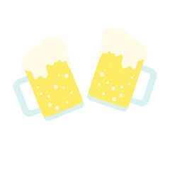 New Year - Beer Glasses Toasting