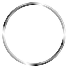 chrome circle 3D realistics