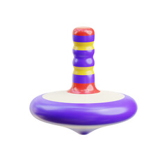 Colorful 3D Russian Spinning Top Toy