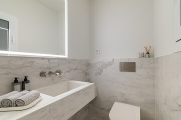 Discover a Modern Minimalist Bathroom that showcases Elegant and Sophisticated Design Features