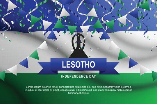 Lesotho Independence Day background.